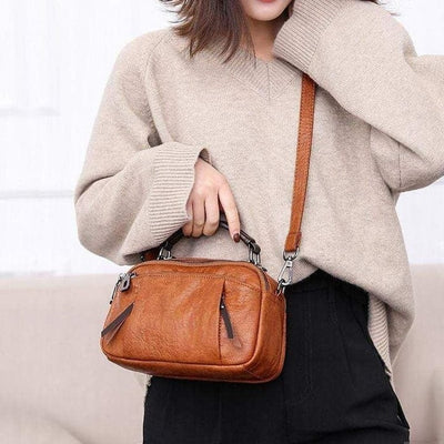 Evie™ - Handmade Multi Pocket Soft Leather Bag