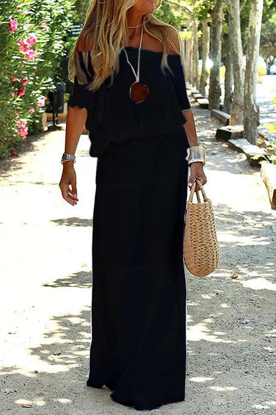 Rosie™ - Comfy Off-Shoulder Maxi Dress