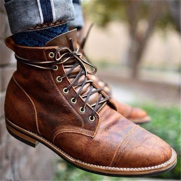 Oliver™ - Retro Style Vegan Leather Boots