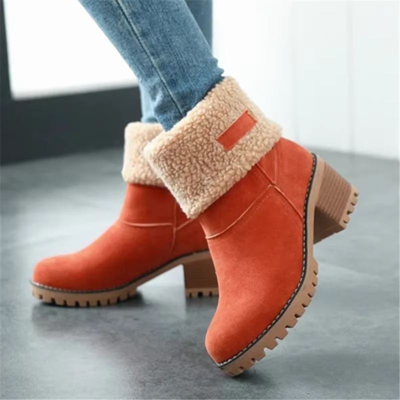 Holly™ - Stylish Fleece Leather Snow Boots