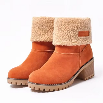 Holly™ - Stylish Fleece Leather Snow Boots