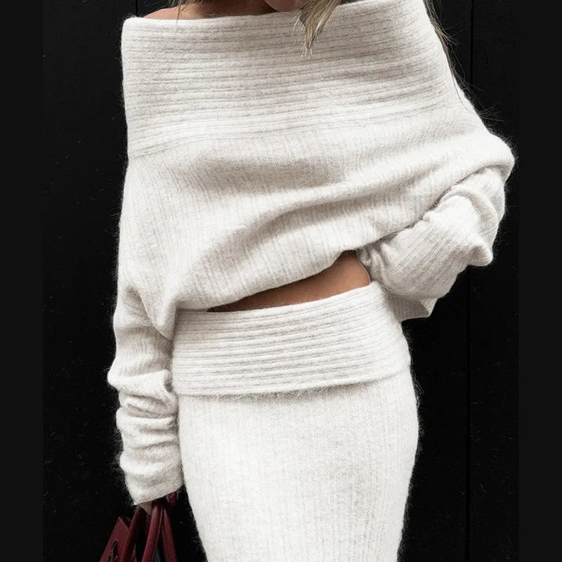 Holly™ - Stylish Elegant Woolen Sweater Set