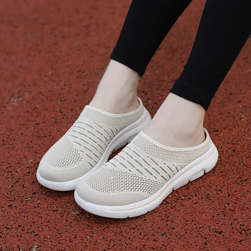 Breathable Soft Sole Casual Half Slippers for Woman