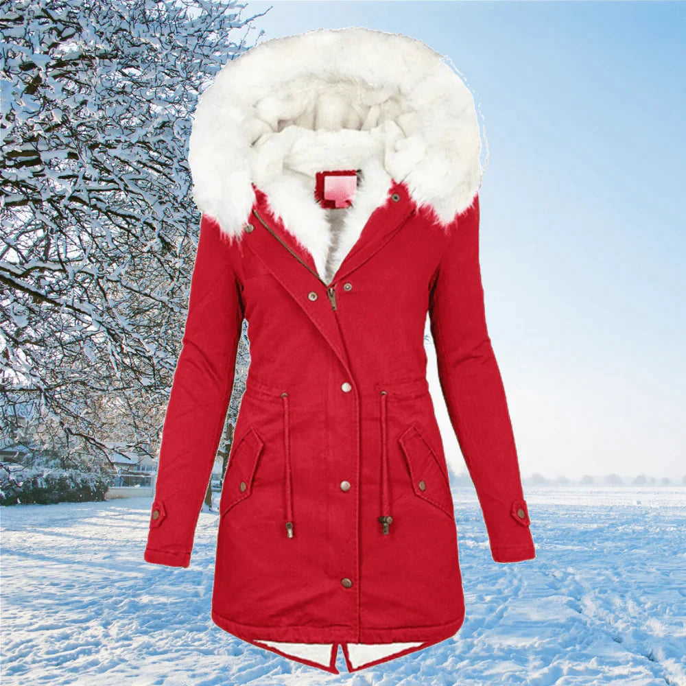 Ivy™ - Comfortable Hooded Parka Jacket with Fur Lining