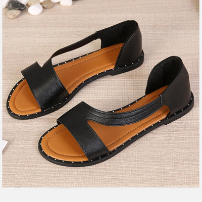 Aurora™ - Fish-mouth Rivet Open Toe Flat Orthopedic Sandals