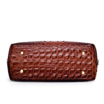 Sophia™ - Stylish Leather Croco Bag With Handmade Details