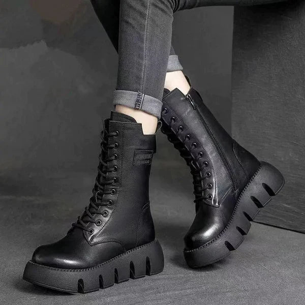 Holly - Warm Orthopedic Leather Boots