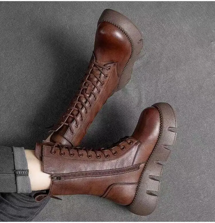 Holly - Warm Orthopedic Leather Boots