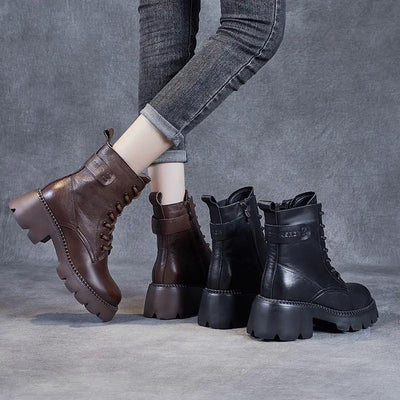 Holly™ - Warm Orthopedic Leather Boots