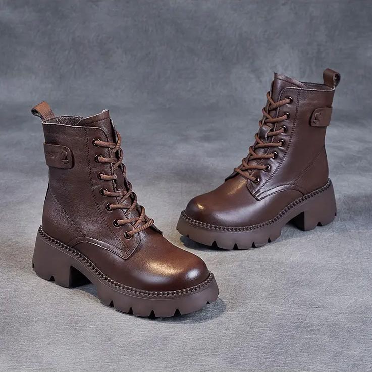 Holly™ - Warm Orthopedic Leather Boots